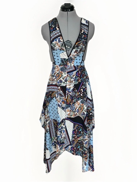 Topshop Dresses & Skirts - Topshop Pinafore Midi Dress Size 2 Boho Fairy